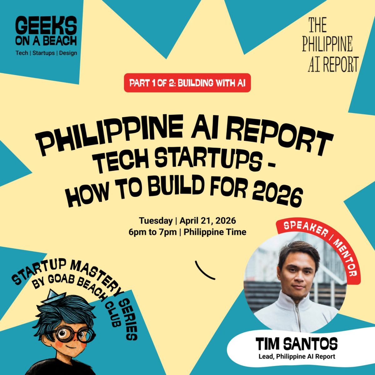 Philippine AI Report Part 1 event poster